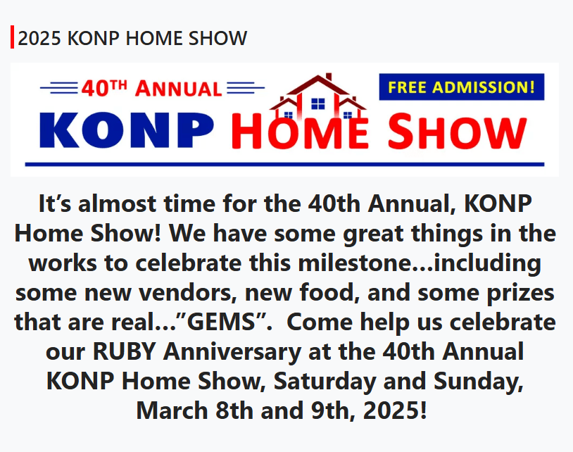 KONP Home Show Mar 8-9 2025 Port Angeles