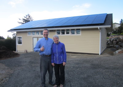 Scheier-Thorwick Residence, 12.42 KW SunPower, Port Townsend, 2015